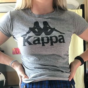 Grey kappa t shirt